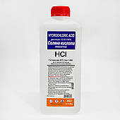 Соляна кислота технічна 13.5-14% 1000 мл кислота соляна синтетична технічна соляна кислота
