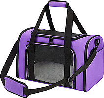 Сумка переноска для котів та собак 42x28x28 см CosmoPet CP-47 Purple