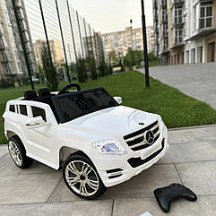 Дитячий електромобіль Джип Mercedes-Benz, регулювання керма, білий