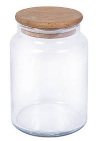Банка HEREVIN із дерев'яною кришкою 0.89 л (232008-260)