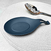 Силіконова підставка під брудну ложку 19 см, Графіт