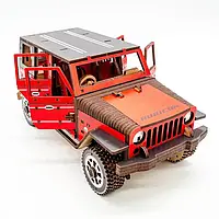 Конструктор деревянный 3D джип Jeep Wrangler 162 дет PuzzleOk