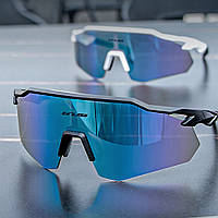 Очки спортивные солнцезащитные с поляризацией GUB 7800 [линзы REVO+защита UV400] черные