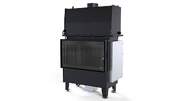 КАМІННА ТОПКА З ВОДЯНИМ КОНТУРОМ DEFRO HOME RIVA ME SHORT (ЧОРНИЙ ШАМОТ)