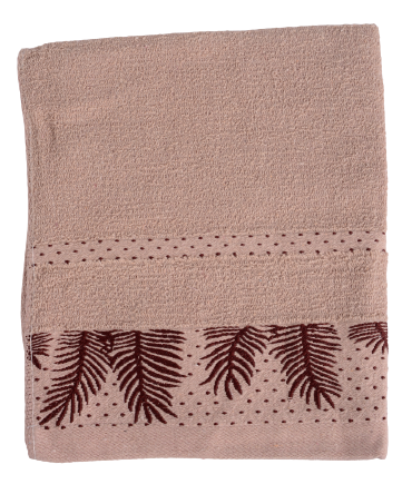 Текстиль банний SOHO Рушник банний 50*90см бавовна Leaf Beige TZP156