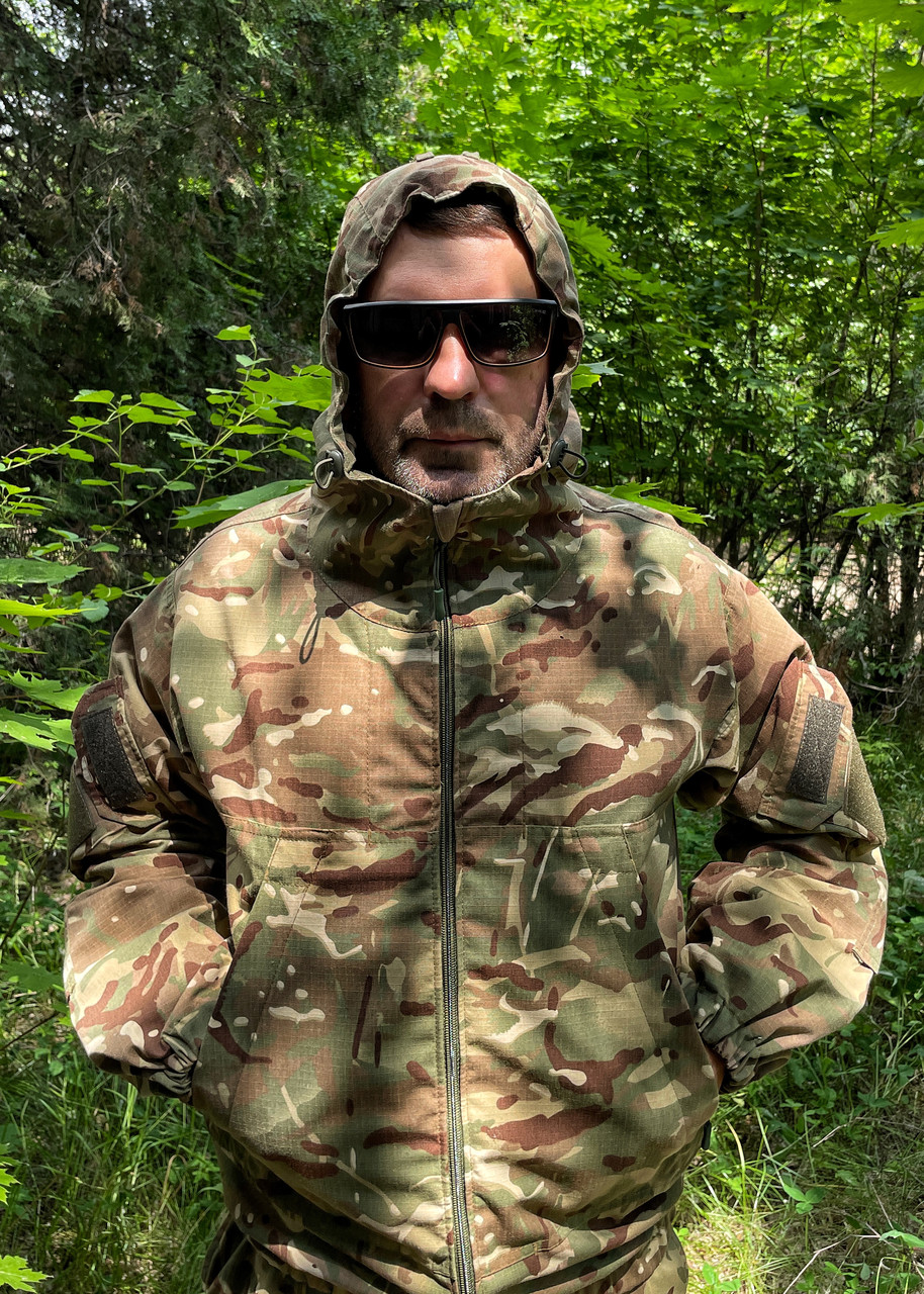 LTM "Eagle" MultiCam Hot Weather Jacket Тактична літня військова куртка з капюшоном мультикам ЗСУ Multicam S