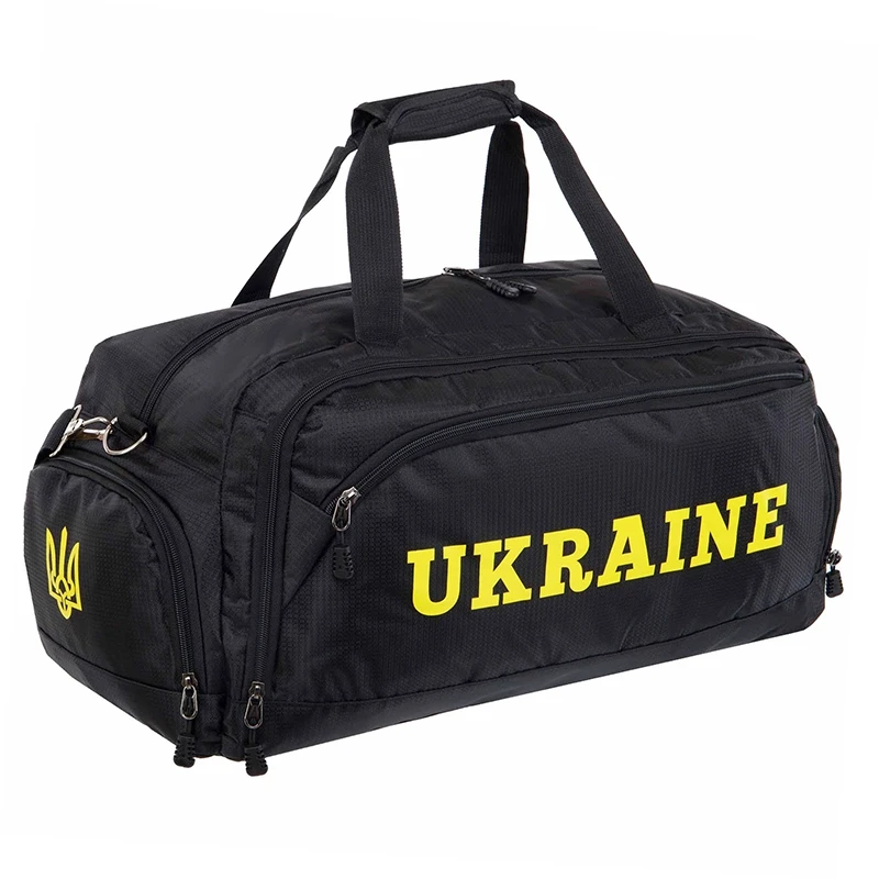 Сумка спортивна UKRAINE GA-8001-UKR Чорна