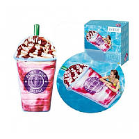 Надувний матрас для плавання Intex стакан, пляжний надувний матрас вініл, 198*107