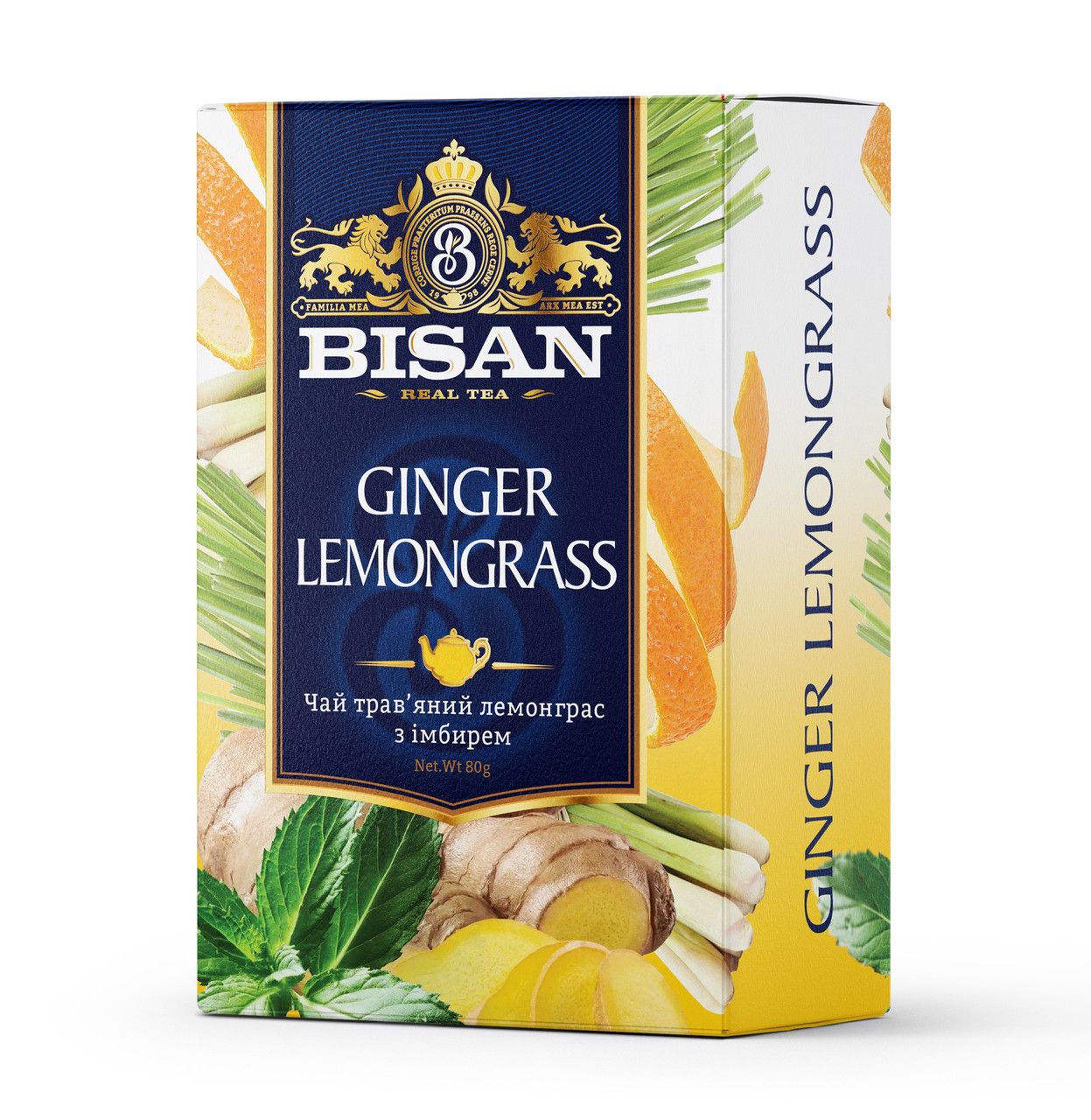 BISAN чай GINGER LEMONGRASS 80г