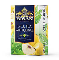 BISAN чай GREEN TEA WITH QUINCE 80г