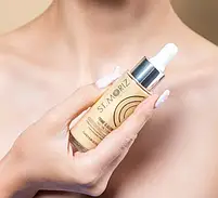 Сироватка-автобронзат для засмаги обличчя, з ефектом шимера St Moriz Professional Prime Glow Serum, 25 мл, фото 4