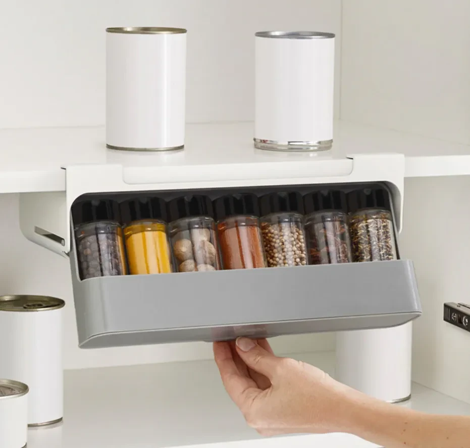 Полиця підвісна для спецій, Органайзер для спецій на 6 банок.
