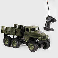 Военный грузовик с пультом управления (31 см, свет фар, пульт) 383-90