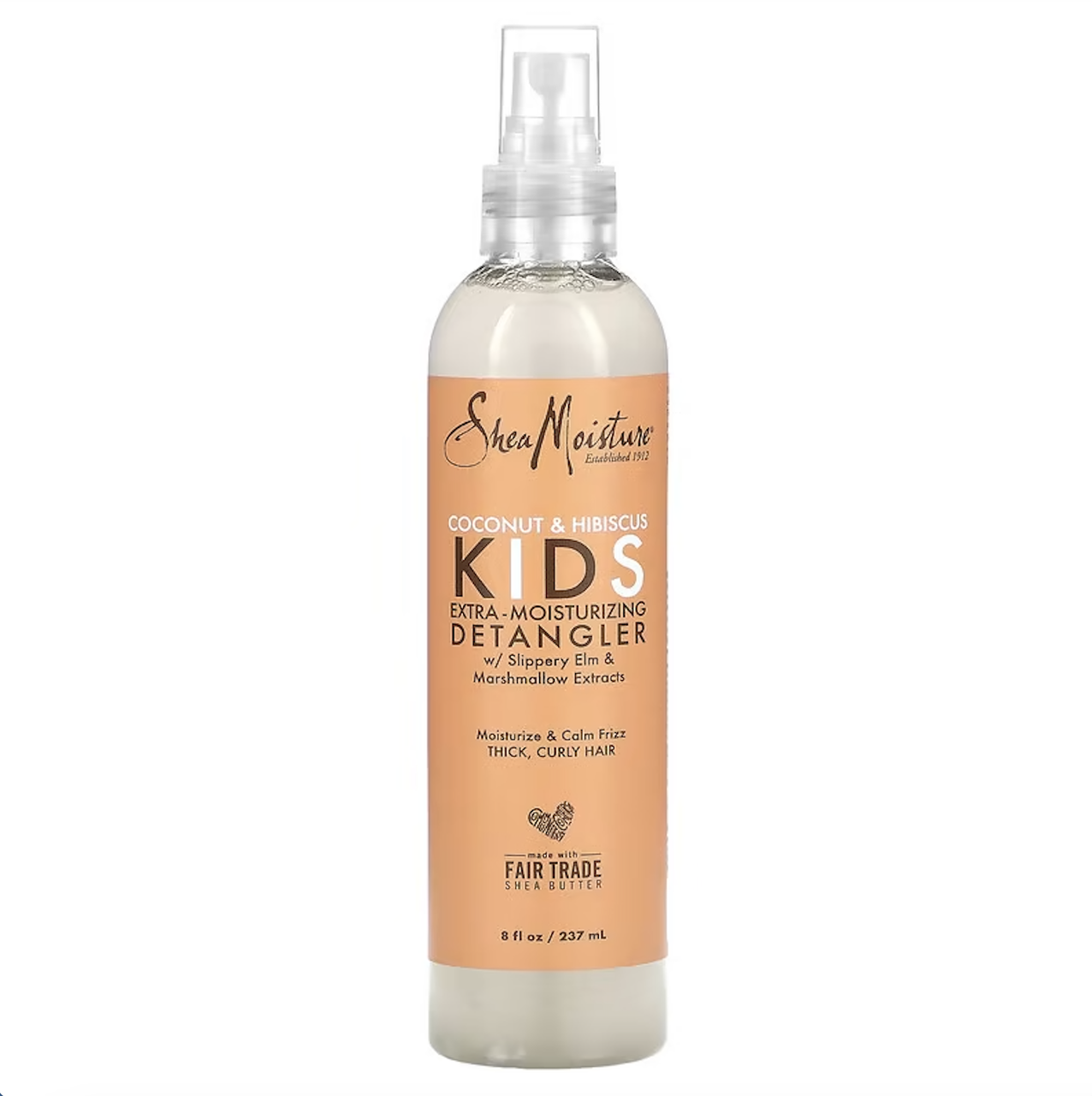 SheaMoisture, дитячий засіб для додаткового зволоження й полегшення розчісування волосся, кокос і гібіскус, 237 мл