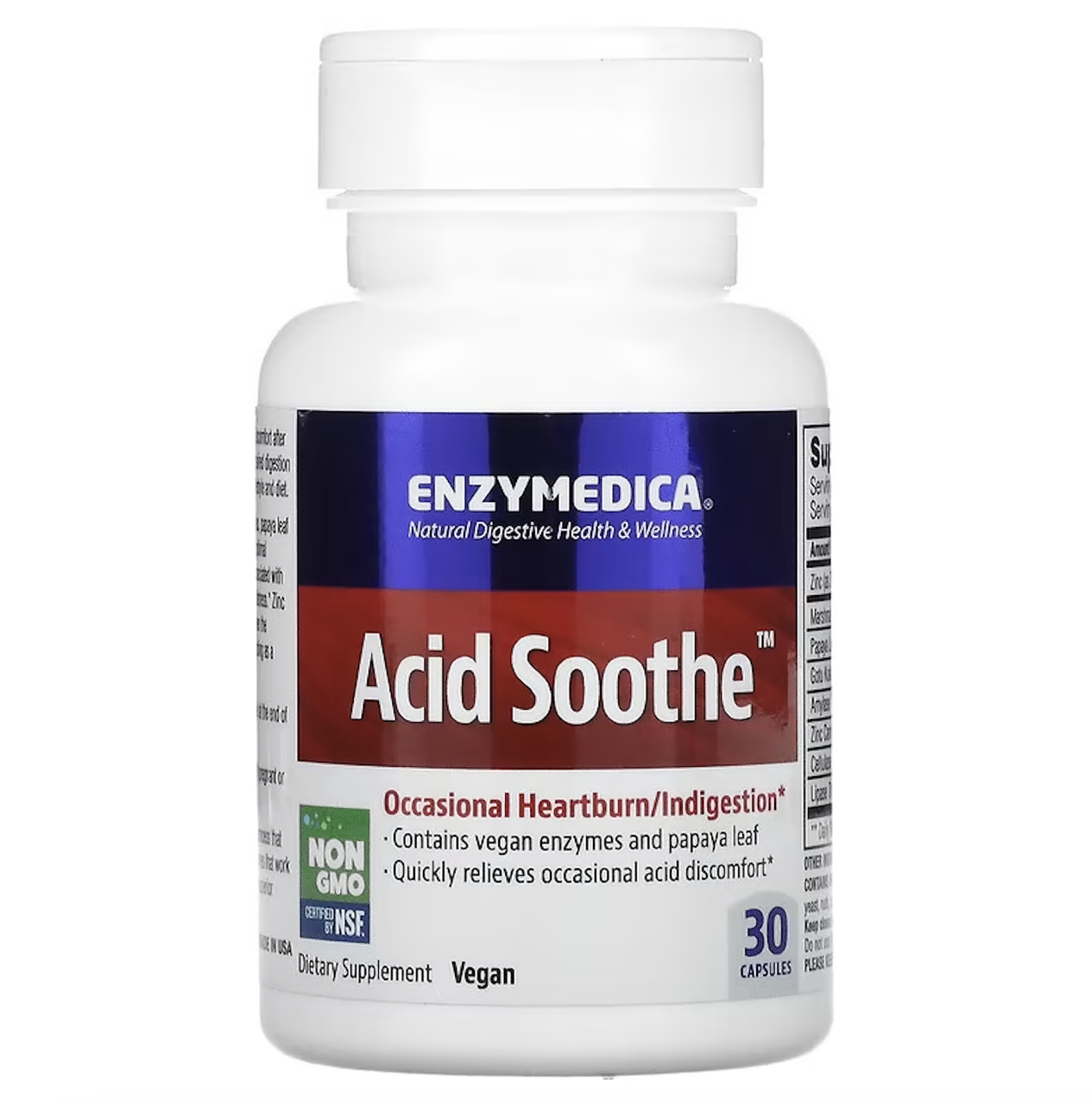 Enzymedica, Acid Soothe, 30 капсул