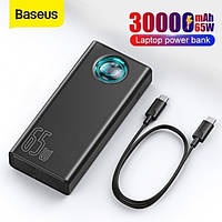 Павербанк PowerBank 30000 mah 65W 6А Baseus для ноутбука с быстрой зарядкой Black