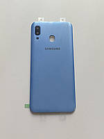 Задняя крышка Samsung Galaxy A30 2019 A305F со стеклом камеры, цвет - Голубой