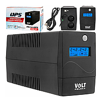 Источник бесперебойного аварийного питания (аккумулятор) UPS Volt Polska 600 W (черный)