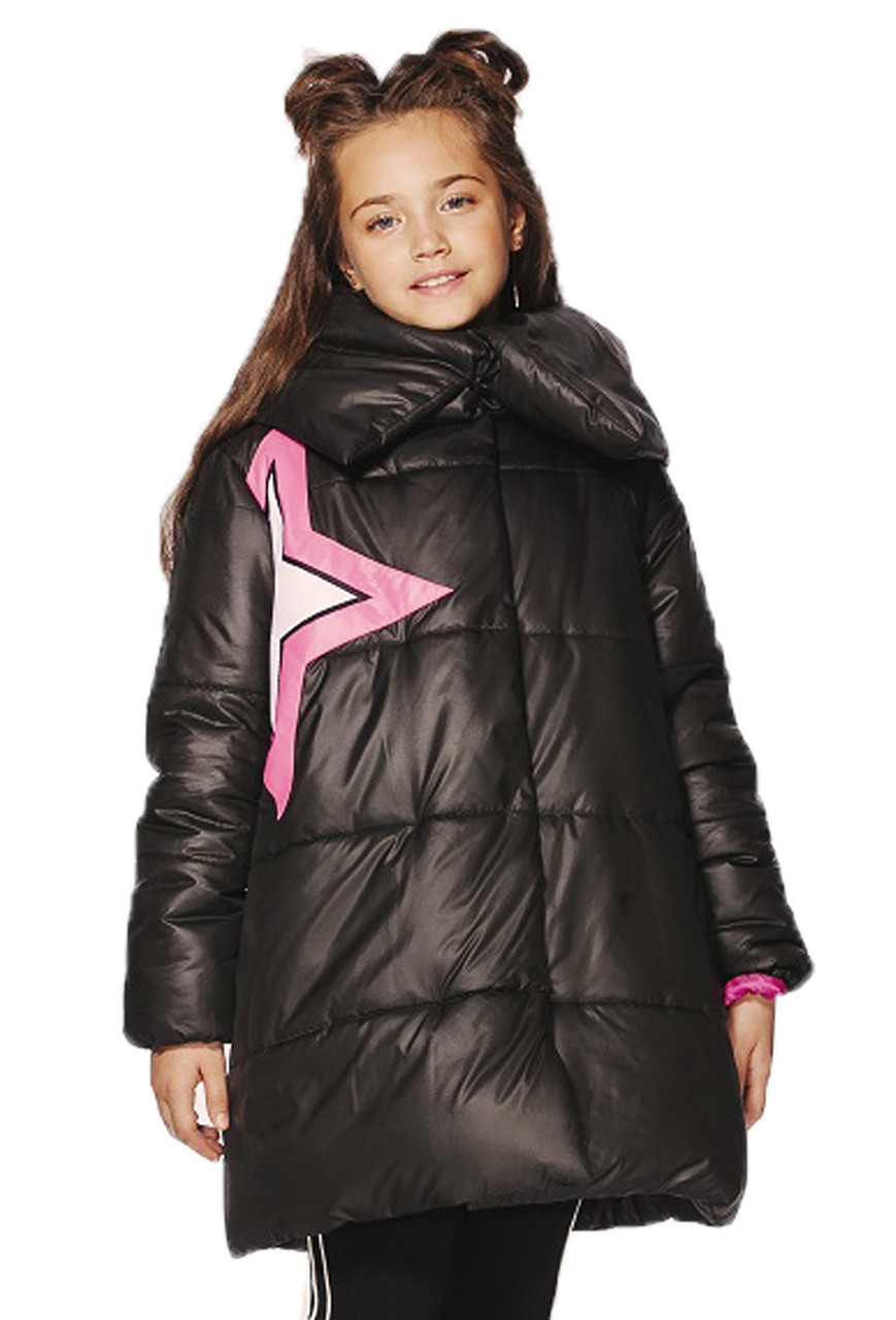 Зимове пальто з капюшоном для дівчинки