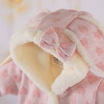 Чоловічок утеплений на малюка "Вухастий Амурчик" Betis, рожевий 80 см, фото 2
