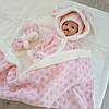 Чоловічок утеплений на малюка "Вухастий Амурчик" Betis, рожевий 80 см, фото 4