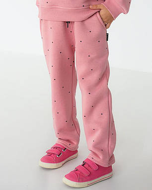 Штани утеплені на флісі для дівчинки Hart рожеві, фото 2