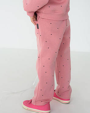 Штани утеплені на флісі для дівчинки Hart рожеві, фото 2