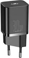 Зарядное устройство Baseus 30W 1Type-C Super Si Quick Charger PD3.0 3A (CCSUP-J01) Black