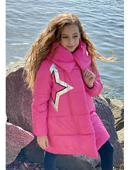 Зимове пальто з капюшоном для дівчинки