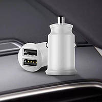 Зарядное устройство в автомобиль Baseus Grain 2USB 3.1A Зарядка в авто для телефона (CCALL-ML02) White