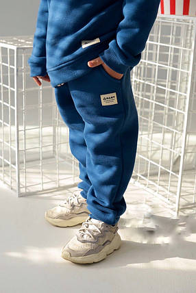 Штани утеплені на флісі Hart дитячі сині 110 см, фото 2