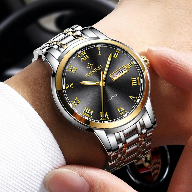Годинник наручний класичний WishDoIt World Стильний годинник для чоловіка + фірмове паковання в подарунок