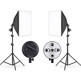 Постійний студійне світло 60 х 90 див. на 5 ламп Е27 Prolighting + Стійка 2.2 м