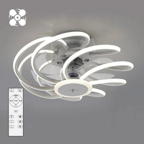 Світильник світлодіодний з вентилятором LUMINARIA FAN LIANA 80W+36W  R 470x215 WHITE 220 IP20 з пультом ДУ