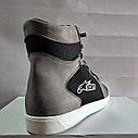 Мото взуття кеди Альпінстар чорні сірі комбіновані, розміри 40-45, фото 3