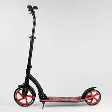 Самокат Best Scooter 40860 (складний, амортизатор, підніжка, PU колеса, на підшипниках ABEC 7), фото 3