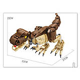 Конструктор Panlos 612002 "Динозавр Тиранозавр Рекс і скелет" 906 деталей, фото 4