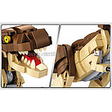 Конструктор Panlos 612002 "Динозавр Тиранозавр Рекс і скелет" 906 деталей, фото 7