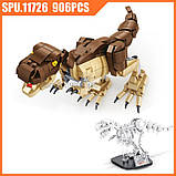 Конструктор Panlos 612002 "Динозавр Тиранозавр Рекс і скелет" 906 деталей, фото 5