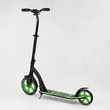 Самокат Best Scooter 52266 (складний, амортизатор, підніжка, PU колеса, на підшипниках ABEC 7), фото 3
