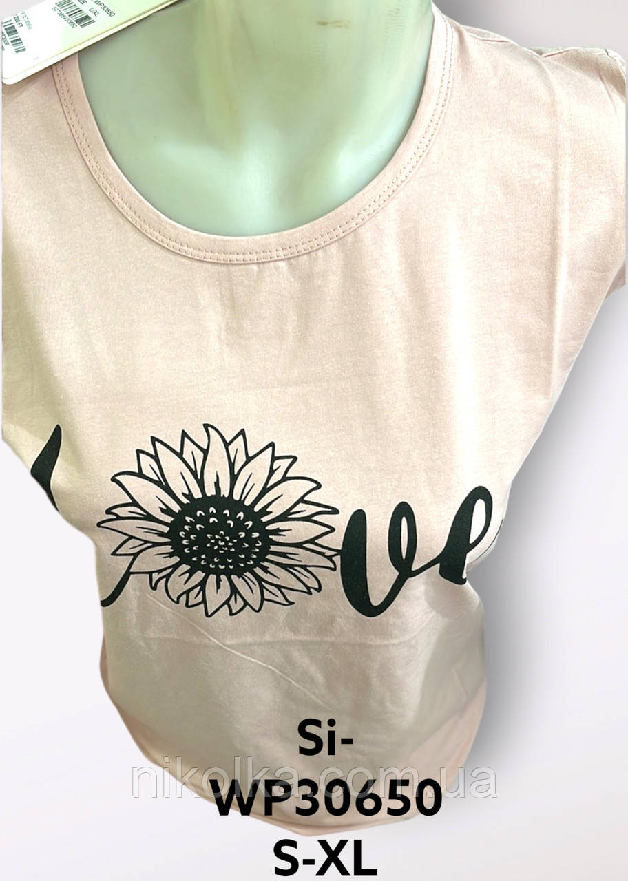 Жіночі футболки оптом, S-XL рр., арт. Si-WP30650