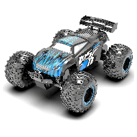 Машинка на радиоуправлении JJRC Q105 1/18 Blue - гоночный автомобиль монстр-трак, 2WD до 15 минут 15 км/ч, 40м