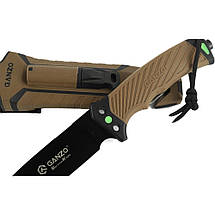 Ніж з паракордом Ganzo G8012V2-DY (Brown), фото 4
