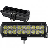 Автофара. Фара для машины LED на крышу (18 LED) 5D-54W-MIX. ЧЕРНАЯ