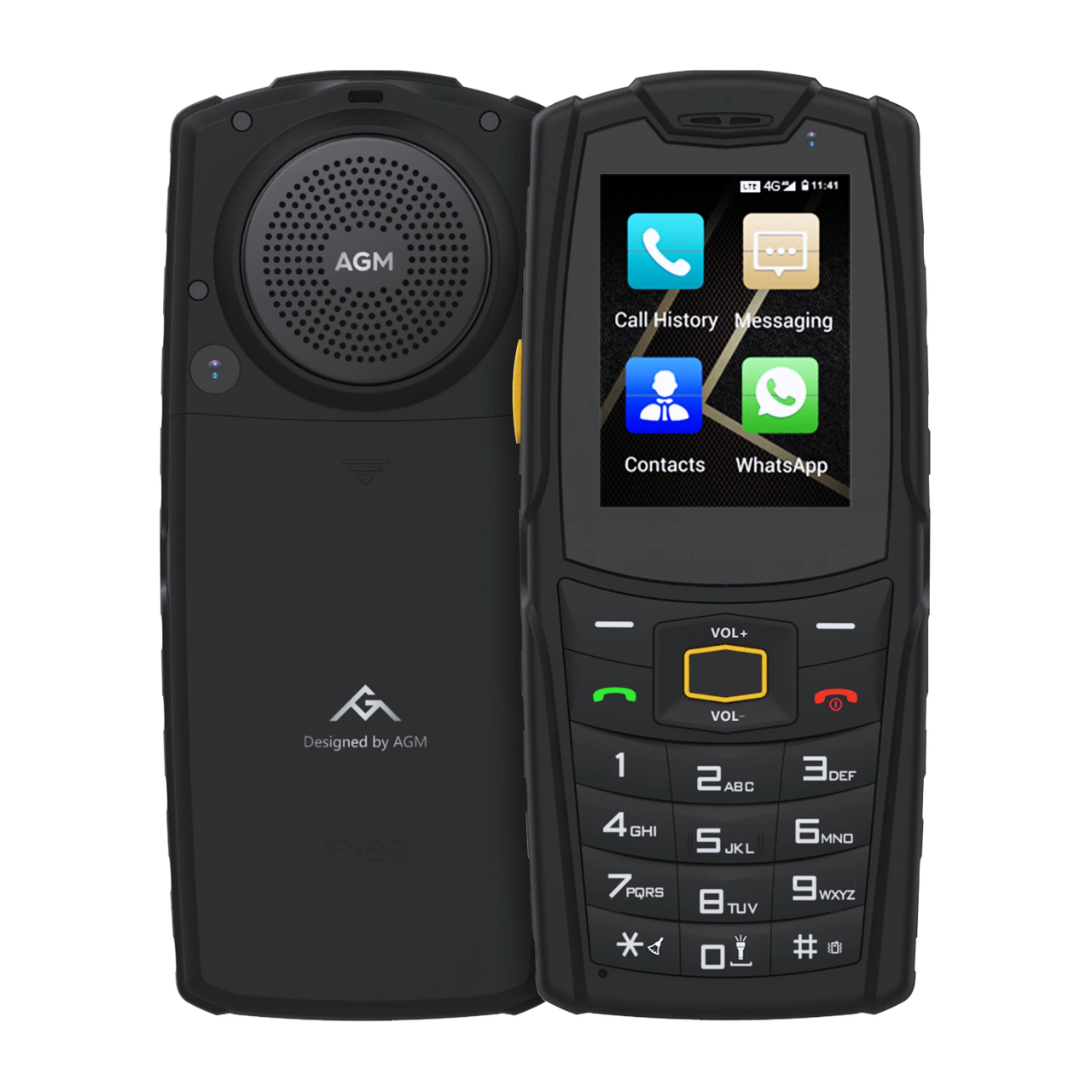 Мобільний телефон смартфон AGM M7 2/16Gb black Russian keyboard IP69K екран 2,4'', 2 SIM, 2500 мАг, фото 1