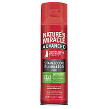 Засіб для усунення плям та запахів котів посилений Nature's Miracle Advanced Stain&Odor Eliminator, аерозоль-піна 8in1, 518 мл