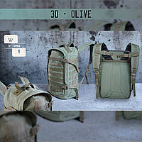 Тактичний рюкзак РБІ Олива рюкзак 3D-OLIVE premium. Рюкзак бойовий індивідуальний РБІ (Олива)