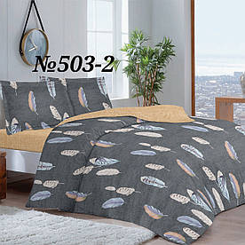 Постільна білизна, бязь GOLD, двоспальний комплект, пір'я компаньйон