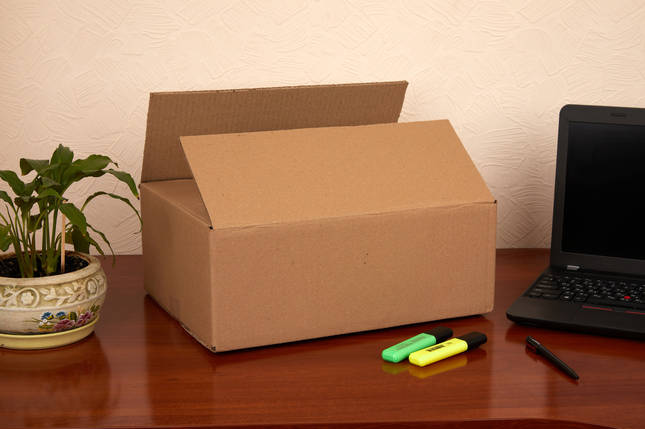 Гофроящик 400х300х150 бурий. Картонні коробки, фото 3