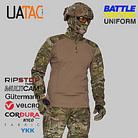 Убакс рубашка боевая Ubacs UATAC Gen 5.5 Multicam Original NYCO, тактическая военная камуфляжная с налокотника